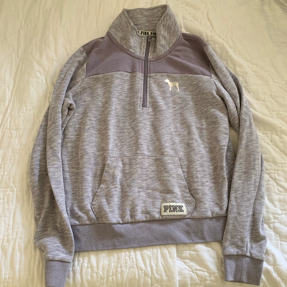 Victoria secrets PINK quarter zip pull over